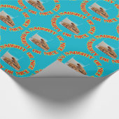 Fun Red Naughty of Nice Milk and Cookies Gift Wrap Cadeaupapier (Hoek)