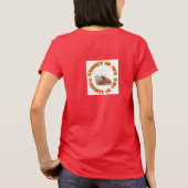Fun Red Naughty of Nice Milk and Cookies T-shirt (Achterkant)
