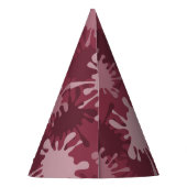 Fun Red Painting Splatter 8th Birthday Paper Feesthoedjes (Achterkant)