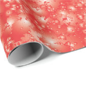 Fun RED - patroon Abstracte inkt Super Splash Cadeaupapier (Rol Hoek)