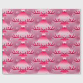 Fun Red Reindeer Cadeaupapier (Vlak)