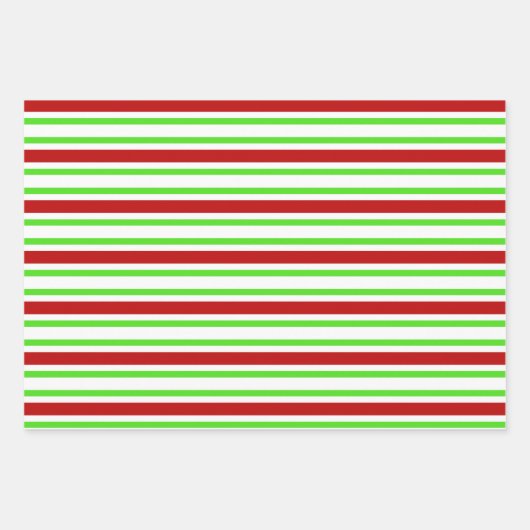 Fun Red, White, Green Kerstmis Geïnspireerde patro Inpakpapier Vel (Voorkant 3)