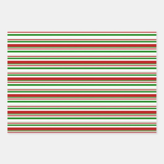 Fun Red, White, Green Kerstmis Geïnspireerde patro Inpakpapier Vel (Voorkant 2)