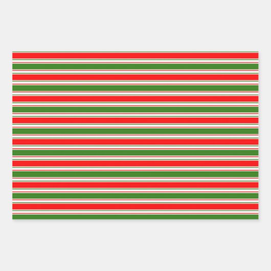 Fun Red, White, Green Kerstmis-Thleines Inpakpapier Vel (Voorkant 3)