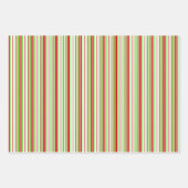 Fun Red, White, Green Kerstmis Thlepes Inpakpapier Vel (Voorkant 2)