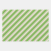 Fun Red, White, Green-kerstpatronen Inpakpapier Vel (Voorkant)