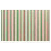 Fun Red, White, Green Striped Pattern Stof (Yard (91,4 cm))