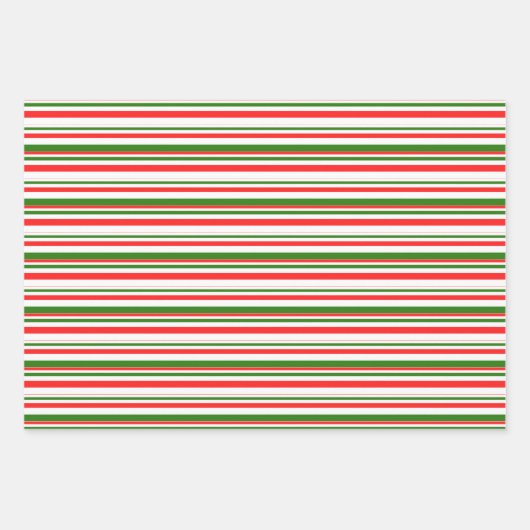 Fun Red, wit, groen gekleurd kerstfeest geïnspiree Inpakpapier Vel (Voorkant 3)