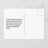 Fun, regenboogkleuren 2019 + "GEWELDIG NIEUW JAAR! Briefkaart (Achterkant)