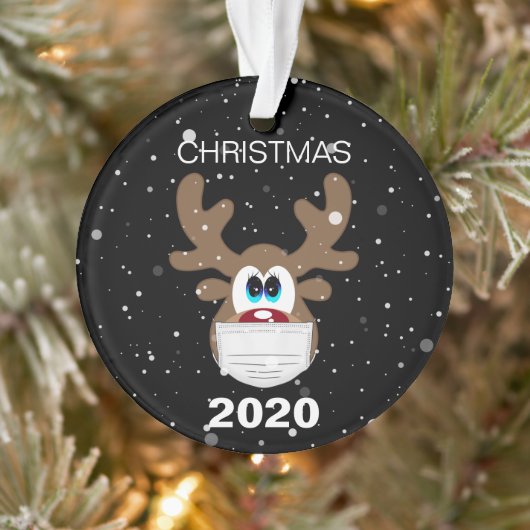 Fun Reindeer 2020 kerstboom Ornament (Boom)