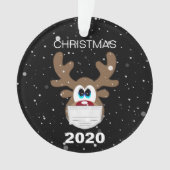 Fun Reindeer 2020 kerstboom Ornament (voorkant)