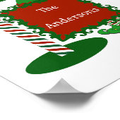 Fun Reindeer Barn w Truck and Elf Sign Print (Hoek)