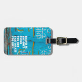 Fun-reisinspiratie leven citeert bagagelabels (Voorkant horizontaal)