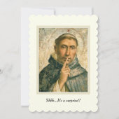 FUN RELIGIOUS SAINT DOMINIC SURPRISE PARTITY EVENE KAART (Voorkant)