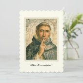 FUN RELIGIOUS SAINT DOMINIC SURPRISE PARTITY EVENE KAART (Staand voorkant)