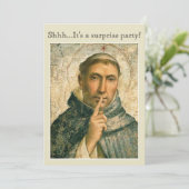 FUN RELIGIOUS SAINT DOMINIC SURPRISE PARTITY EVENE KAART (Staand voorkant)