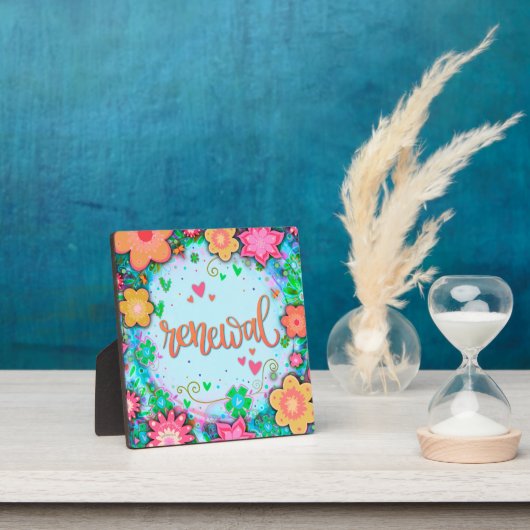 Fun Renewal Floral Whimsical Inspiration Fotoplaat (Insitu)