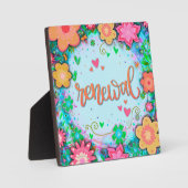 Fun Renewal Floral Whimsical Inspiration Fotoplaat (Voorkant)