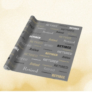 Fun Retiree gift Cadeaupapier