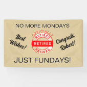 Fun Retiree Party Banner (Horizontaal)