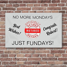 Fun Retiree Party Banner