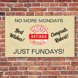 Fun Retiree Party Banner