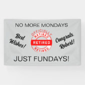 Fun Retiree Party Banner (Horizontaal)