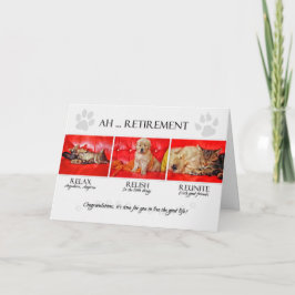 Fun Retirement Gefeliciteerd met de Pet Lover Kaart