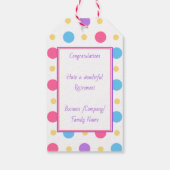 Fun Retirement Hallo Pension Quote Colorful Cadeaulabel (Achterkant)