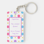 Fun Retirement Hallo Pension Quote Colorful Sleutelhanger (achterkant)