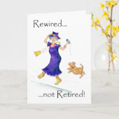 Fun Retirement Kaart voor een vrouw (Gele Bloem)