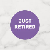 Fun Retirement Party table Confetti (Kleine voorkant)