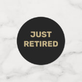 Fun Retirement Party table Confetti (Kleine voorkant)