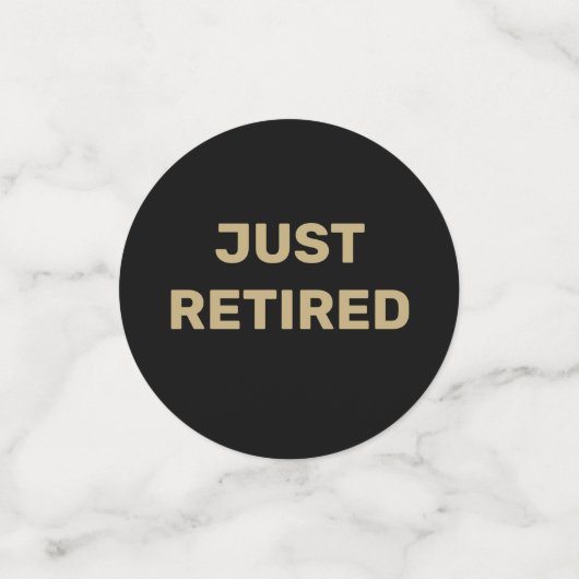 Fun Retirement Party table Confetti (Kleine voorkant)