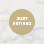 Fun Retirement Party table Confetti (Kleine voorkant)