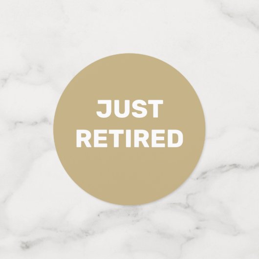 Fun Retirement Party table Confetti (Kleine voorkant)