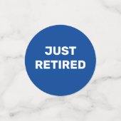 Fun Retirement Party table Confetti (Kleine voorkant)