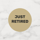 Fun Retirement Party table Confetti (Kleine voorkant)