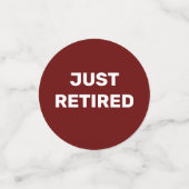 Fun Retirement Party table Confetti (Kleine voorkant)