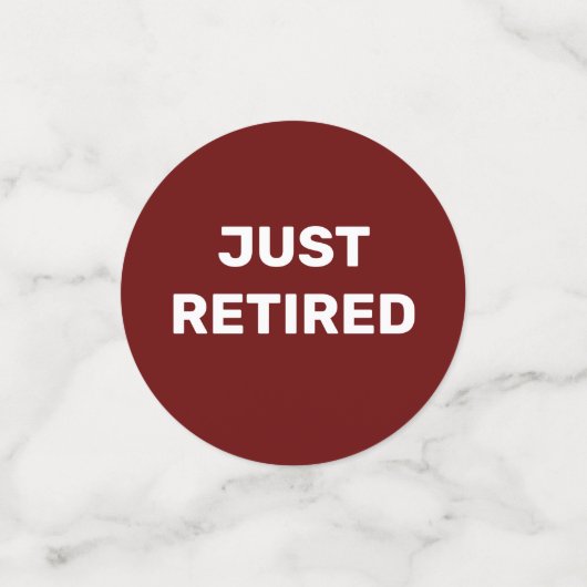 Fun Retirement Party table Confetti (Kleine voorkant)