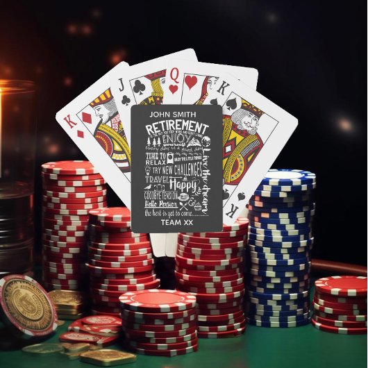 Fun Retirement Playing Cards | Custom Personaliz Pokerkaarten