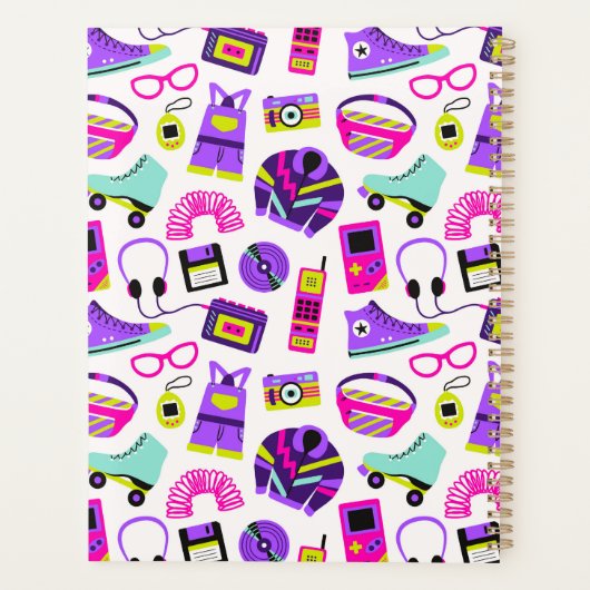 Fun retro 90s nostalgia – drawings Y2K revival Planner (Achterkant)