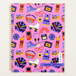Fun retro 90s nostalgia – drawings Y2K revival Planner