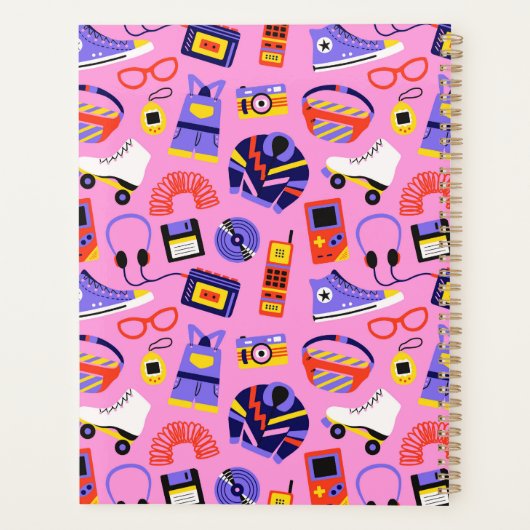 Fun retro 90s nostalgia – drawings Y2K revival Planner (Achterkant)