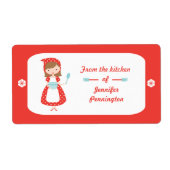 Fun retro-achtige levensmiddelen uit de keuken van etiket (Voorkant)