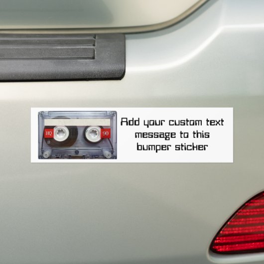 Fun Retro-Cassettebandje Bumpersticker (Op auto)
