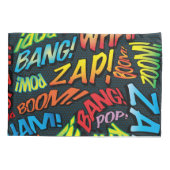 Fun Retro Comic Book Pop Art-geluiden Kussensloop (Achterkant)