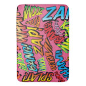 Fun Retro Comic Book Pop Art Sound Badmat (Voorkant Verticaal)