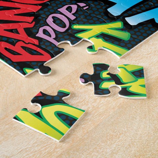 Fun Retro Comic Book Pop Art Sound Legpuzzel (Zijkant)