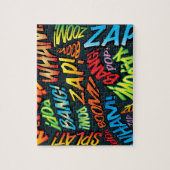 Fun Retro Comic Book Pop Art Sound Legpuzzel (Verticaal)